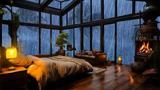 Rain Sounds and Thunder outside the Window for Deep Sleep - Terrible Thunderstorms at Night