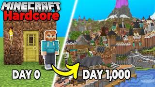 I Built a CITY in 1,000 Days in Hardcore Minecraft Survival [MOVIE]