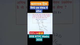 #rrbntpcmaths #rrbntpc #groupdmaths #percentage#sscmaths #ntpcmaths #mathstricks #rrb