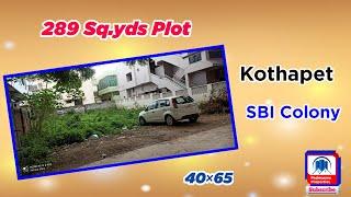 289 Sq.yds Plot for Sale in Kothapet || Hyderabad || Open Plot for sale || Padmasree Properties