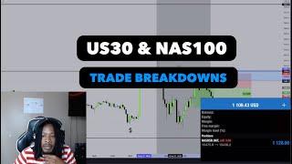 NAS100 & US30 TRADE BREAKDOWNS - Mid Week Review | (FOREX)