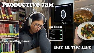 7am PRODUCTIVE STUDY VLOG  morning routine, hospital placement, library, autumn recipes +more