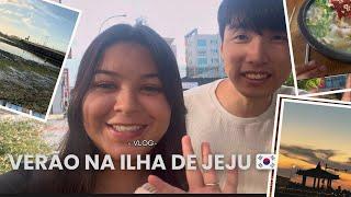 Vlog de verão na praia de Jeju.