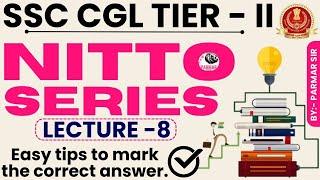 NITTO FOR SSC CGL/CHSL  TIER -2 | LECTURE -8 | PARMAR SSC