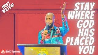 STAY WHERE GOD HAS PLACED YOU -Ps. Richard Mckenzie | Prophetic message| Live Sunday service REPLAY