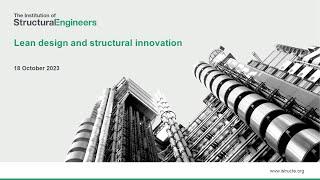 Lean design and structural innovation