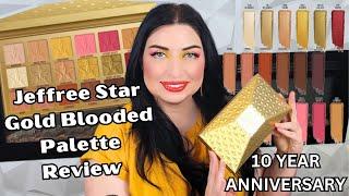 Jeffree Star Cosmetics Gold Blooded Palette Review Look Swatches #jsc #jeffreestarcosmetics