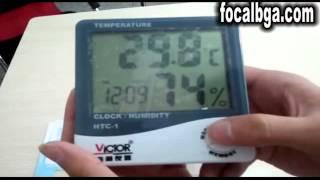 HTC 1 LCD Digital Temperature Humidity Meter