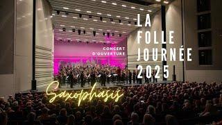 Saxophasis, concert d'inauguration de la Folle Journée de Nantes 2025 - 150 saxophonistes sur scène