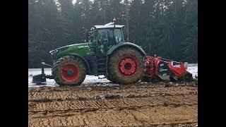 Rodungsfräsen mit AHWI RF1000 und Fendt 1050