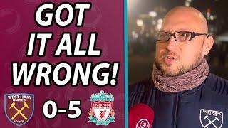 "Lopetegui Got everything wrong! (Big Dave) West Ham  0-5 Liverpool