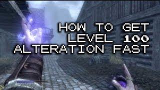 [Skyrim] How to get Alteration Level 100 Fast and Easy