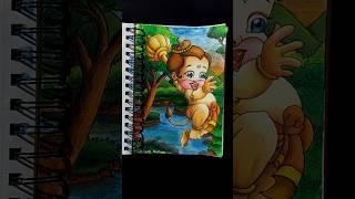 Hanuman Jayanti Special Art | #hanumanjayanti #drawing #painting #art #shorts