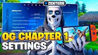 *NEW* BEST OG Chapter 1 Nintendo Switch SETTINGS + Sensitivity! (Fortnite Settings Explained)