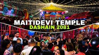 NEPAL: DASHAIN Nightlife in Kathmandu City - MAITIDEVI TEMPLE 2081