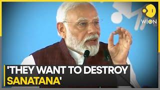 Anti-Sanatana speech row: PM Modi's first public comment on Sanatana debate & Udhayanidhi's remarks