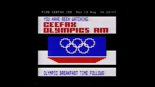 BBC1 | Ceefax Olympics AM | Breakfast Time | 13th August 1984