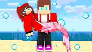 JJ SISTER IS A CUTE LITTLE MERMAID. MAIZEN : JJ and  Mikey In Minecraft Animation