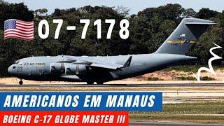 Depois de três anos, esteve de volta o avião militar da USAF pelo Aeroporto de Manaus!!!