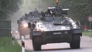 Militärkonvois der Bundeswehr mit Pionierpanzer Dachs/ German Military in action/ MILITARYKONVOIS