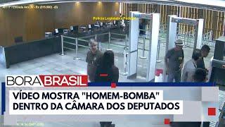 Vídeo mostra "homem-bomba" dentro da Câmara dos Deputados