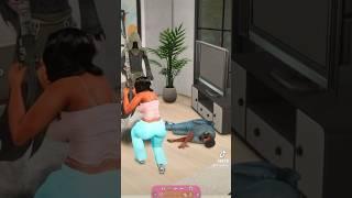 100 baby challenge gone wrongshe stressed her BD out to#sims4 #100babychallenge #blacksims