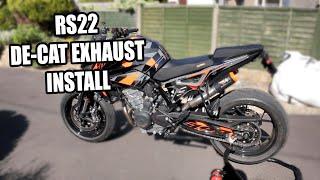 KTM DUKE 790/890 R AUSTIN RACING RS22 V DECAT UNDERSEAT EXHAUST INSTALL VIDEO