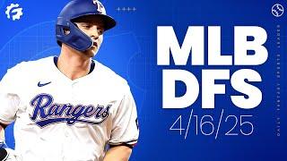 MLB DFS Picks & Strategy for #DraftKings & #FanDuel (4/16/25)