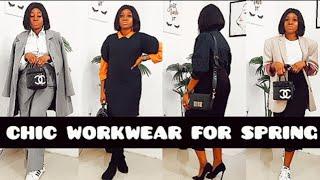 SPRING WORK LOOKS |WHAT TO WEAR TO WORK | DRESS FOR SPRING|SIMBBYFABGIRL |WORK OUTFIT INSPIRATION