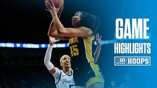 Iowa at Penn State | HIGHLIGHTS | Big Ten Women's Basketball | 01/01/2025