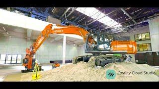 Hitachi Digger Meshed in Reality Cloud Studio, powered by HxDR!