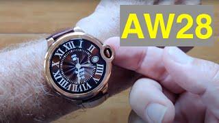 AIWEILE AW28 Round “Cartier style” BT Call Sport Fitness Health Tracker Smartwatch: Unbox & 1st Look