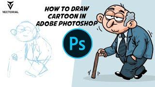 How to draw a cartoon in Adobe Photoshop - Character design