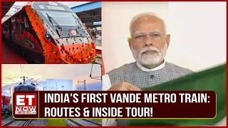 PM Modi In Gujarat Inaugurates India's First Vande Metro Train From Bhuj To Ahmedabad | ET Now