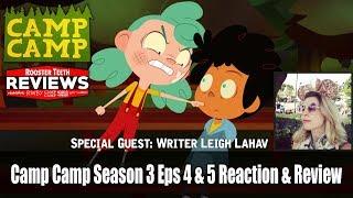 Camp Camp S3 Ep 4-5 w/ Leigh Lahav Reaction & Review | AfterBuzz TV