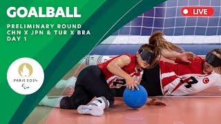 Goalball - Preliminary Round - Men's CHN X JPN & Women's TUR X BRA | Day 1 | Paris 2024 Paralympics