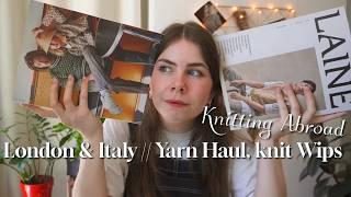 Knitting Abroad Italy & London | Knits +Works in Progress | Laine + Sandnes Garn Magazine Comparison