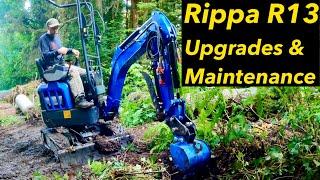 Rippa R13 mini Excavator review upgrades & maintenance