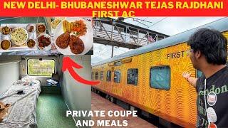 New Delhi - Bhubaneshwar TEJAS Rajdhani Express Deluxe FIRST CLASS AC Journey With Unlimited Food