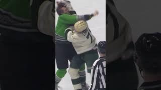 Alex Green FIGHT vs Iowa Wild ROUND 2! #chicagowolves #fridayfights #hockey  #ahl