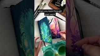 Love the process ️ #gouache #painting #creativity