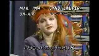 Cyndi Lauper does the Hollywood smile (Japan 1984)