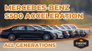 BIG CLASH of Mercedes-Benz S500 ACCELERATION | ALL generations (W126, W140, W220, W221, W222, W223)