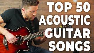 50 SONGS IN 15 MINUTES (Acoustic Guitar) | Ranked by difficulty