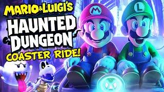 MARIO & LUIGI! Dungeon Dark Ride and Roller Coaster (POV)