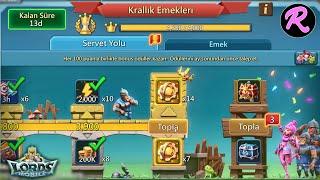 Lords Mobile Bu Etkinlik Neden Böyle? Krallık Emeklerini Tamamlayarak 120 Teknotop Aldım!