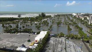 Siesta Key flooding from Hurricane Helene