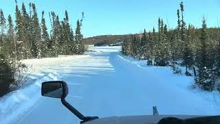 Velimir Glavica on the Ice Road 2024,from ice trough portages back to the Ice road 