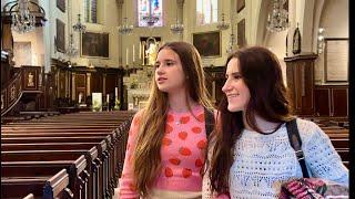 Karolina Protsenko is singing in a very old French church