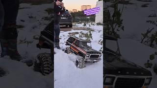 Traxxas Trx-4 Fusion set  My Son 3 Years Old First Try Snow and Mud